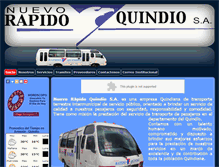 Tablet Screenshot of nuevorapidoquindio.com